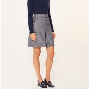 Tory Burch Chaumont A-line Jacquard Skirt Sz 12